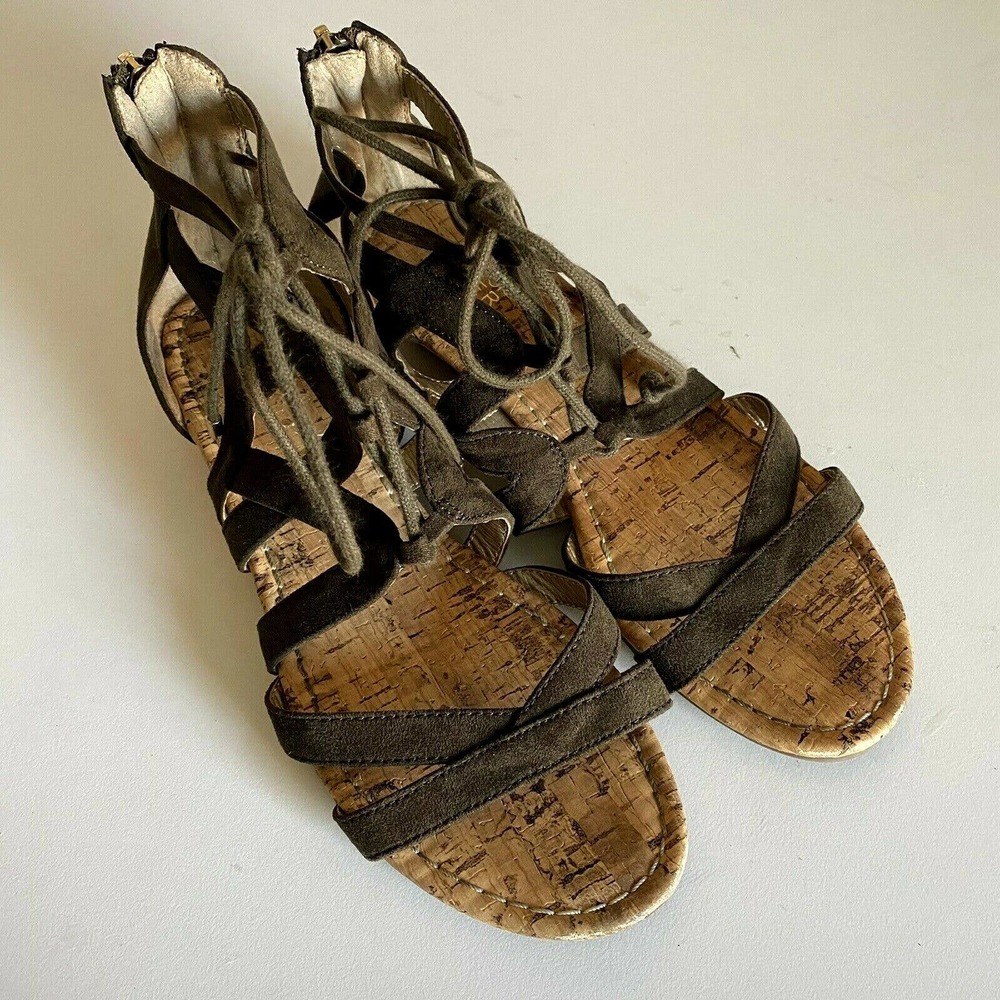 Canyon River Blues Sandal Cage Suede Gladiator Strappy Open Toe Lace Up …